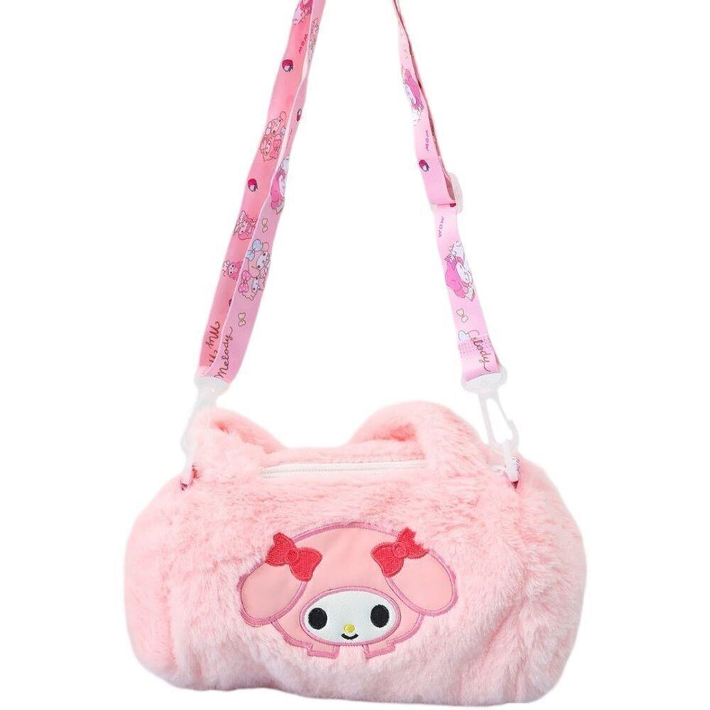 My Melody Pink Plush Crossbody Handbag - Picture 3 of 6